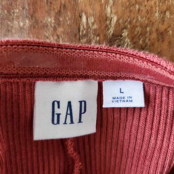 GAP Sleeveless Maxi Dress In Courtyard Brick L - Picture 7 of 9